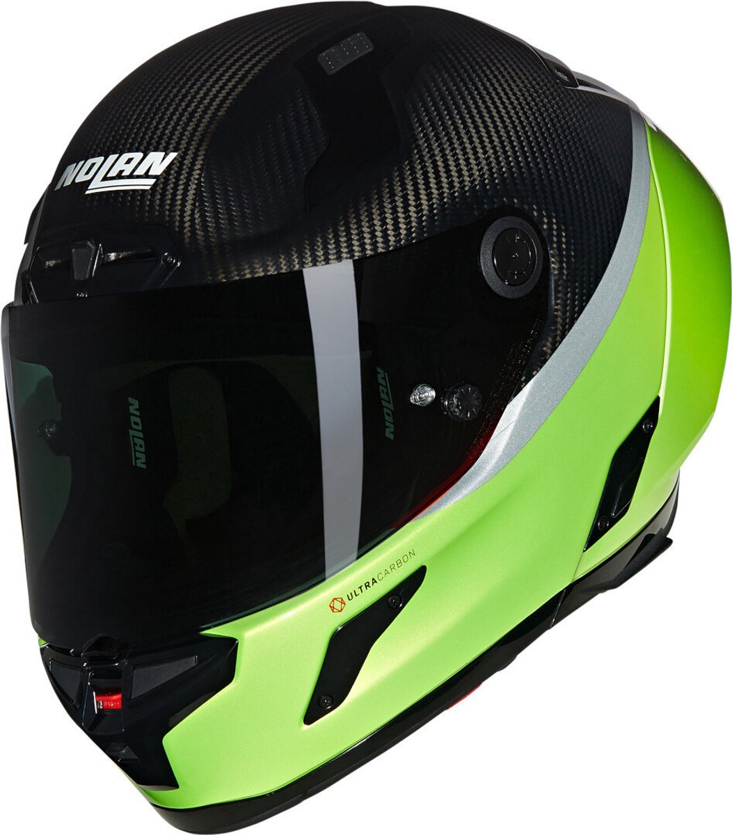 Nolan X-804 RS D.O.C. 347 Carbon Impuls Groen Glossy Integraalhelm - Maat L - Helm