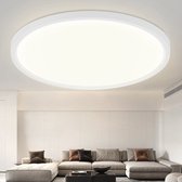 NETTLIFE Plafondlamp LED - Rond - 18W - Wit - IP44 Waterdicht - 4000K Neutraal wit Licht - Plafondlamp plat - voor Slaapkamer | Woonkamer | Keuken | Gang - 30cm