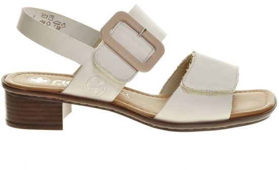Sandales pour femmes Rieker en cuir Wit, taille 39