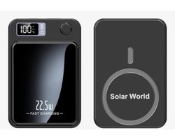 Powerbank 10000 mAh met Magsafe 15W – Klein Ontworpen – Met Magneet – Voor iPhone 12 / 13 / 14 / 15 / 16 / 17 – Draadloze Powerbank