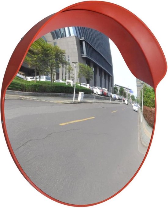 Miroir de signalisation extérieur Oranje 60 cm - Miroir convexe - Miroir de sécurité - Miroir extérieur - Sécurité routière