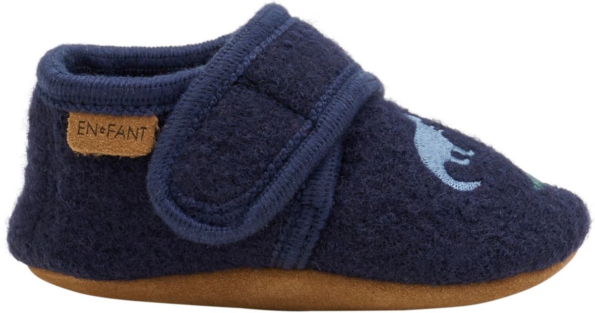 En Fant Kinderslippers Wool Slippers mit -borduursel 6384