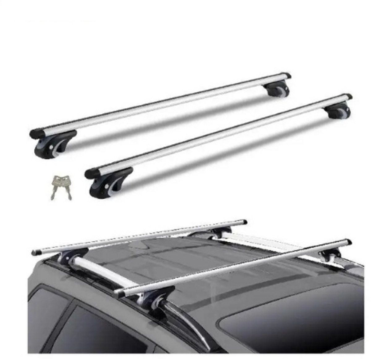VirtuBuy® - Dakdragers - Dakkoffer - Dakdragers universeel - Verstelbaar - 100KG draagvermogen