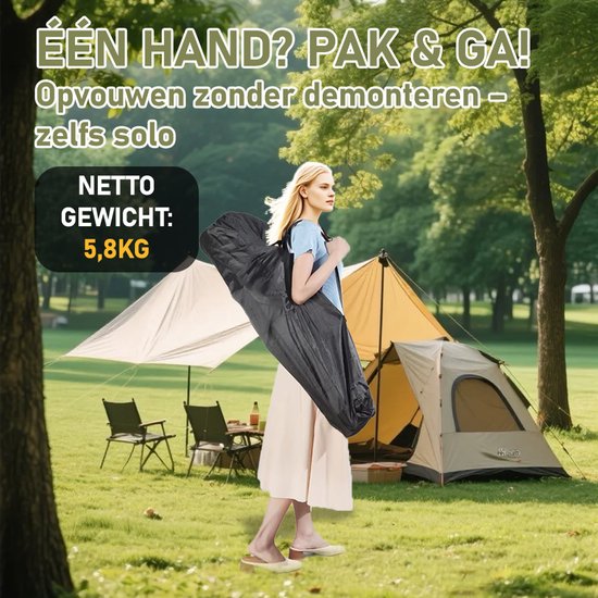 Lit de camping extensible 190x70x40 cm | Lit pliant jusqu'à 150 kg | Avec Matras intégré et poches latérales | Lit de camp stable avec sac de transport | Lit d'invité