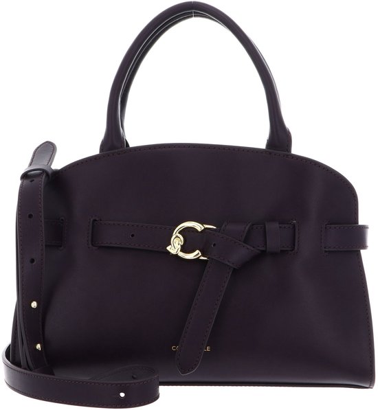 COCCINELLE Cuir sac à épaule sac à main Sabine Handbag Prune violet foncé