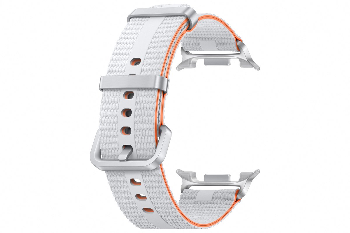 Samsung Galaxy Watch 8 - Smartwatchbandje - Athleisure (S/M) - Wit