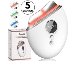 Boncy® Premium Huidverjongingsapparaat - Infraroodtherapie Gezichtsmassage & Nekmassage Apparaat - Gua Sha Rood Licht Therapie - Anti Aging Facelift Guasha Schrapers Infraroodlamp - Infrarood Lichttherapie EMS Rimpel Red Light Therapy Gezicht Massage