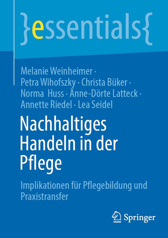 Medicine (German Language) - Nachhaltiges Handeln in der Pfl ... - cover