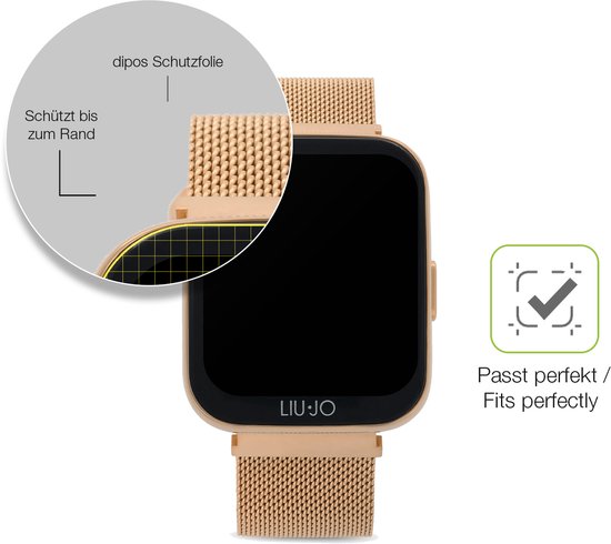 dipos FLEX – 2 films de protection d'écran mats pour montre connectée Liu Jo Voice Mini | Protection d'écran | Convient aux cas