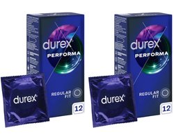Durex Condooms - Performa - Extended Pleasure - 24 Stuks (2x12 stuks) - Discreet Verzonden - Met Kwantumkorting