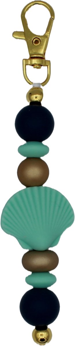 Sleutelhanger Schelp Blauw