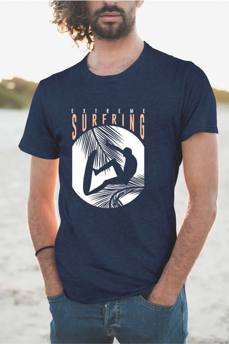 T-Shirt 279-44 Surfing - xL, Navy
