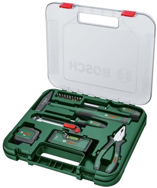 Foto: Bosch 17 delige universele handgereedschapset veelzijdige reparatieset voor thuisgebruik 