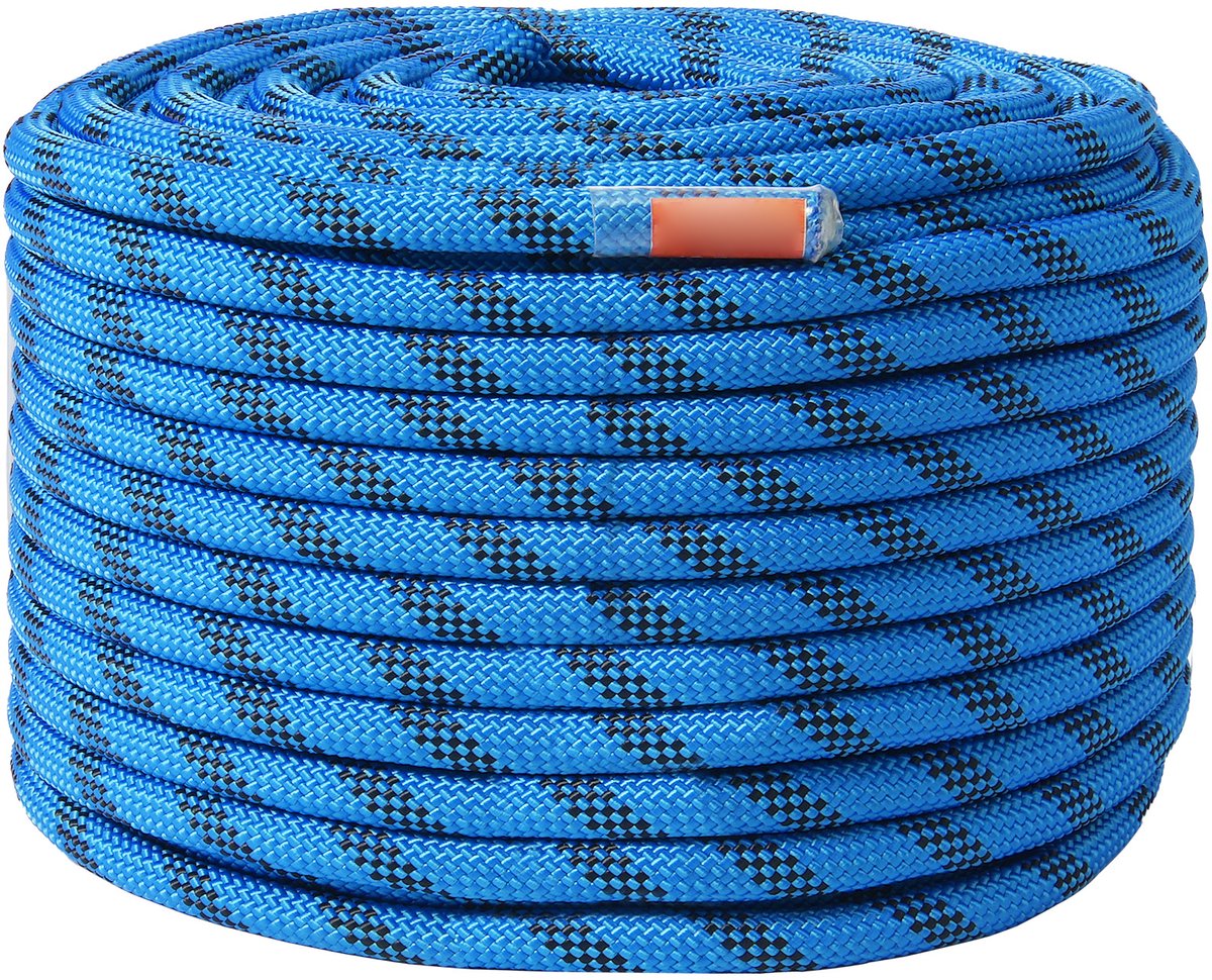 Corde D'escalade Dynamique VEVOR – 10,2 Mm X 70 M, Bleue, Sécurité Extérieure