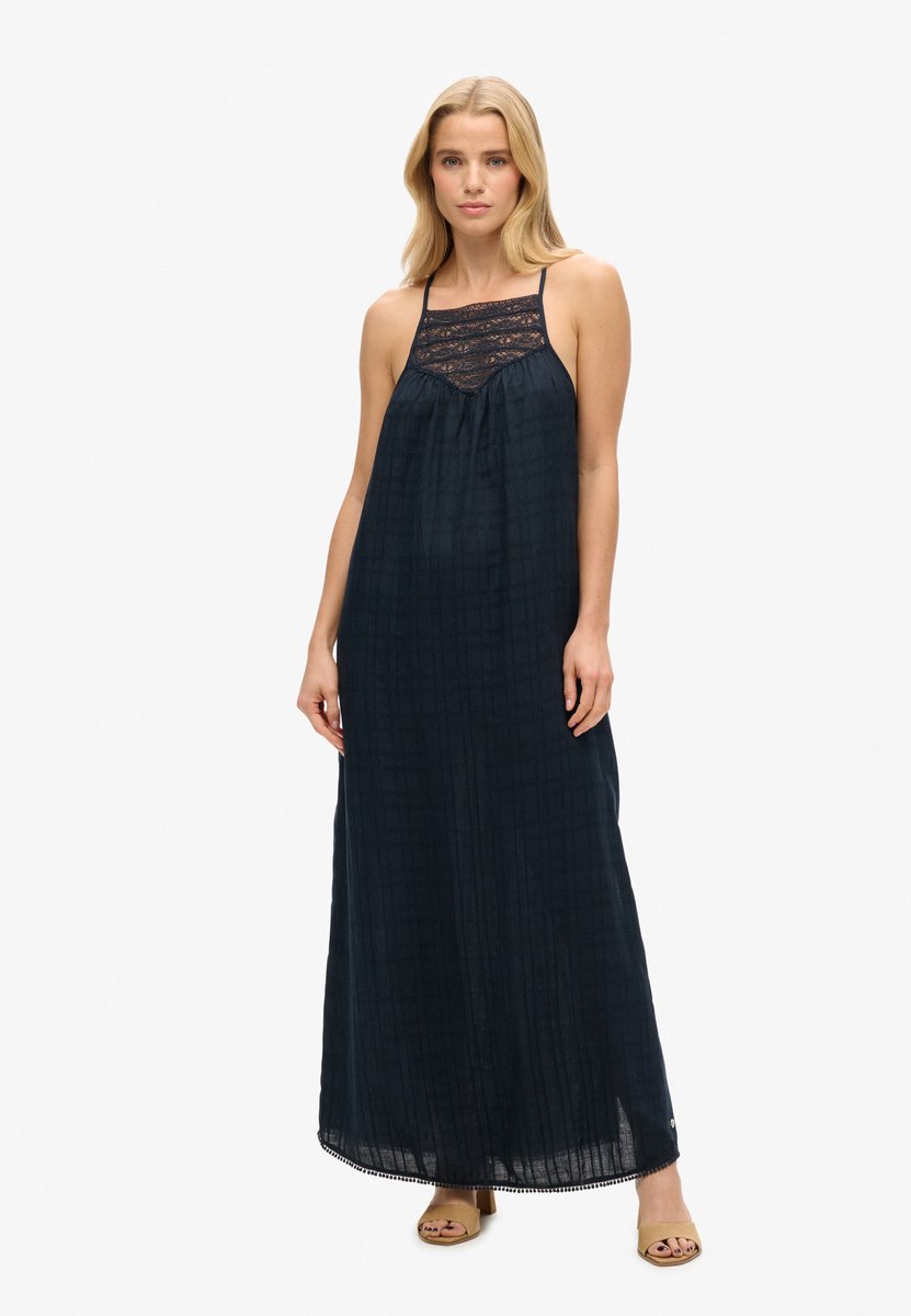 Superdry - Lace Halter maxistrandjurk - Dames - Jurken