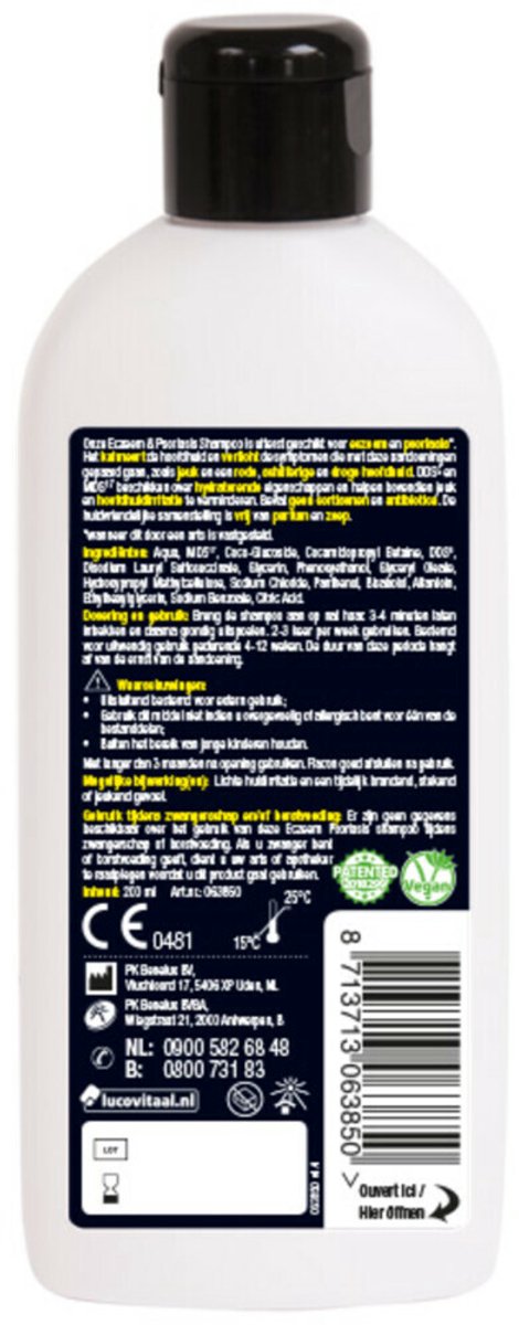 Lucovitaal Eczeem Psoriasis shampoo - 2 x 200 ml - Voordeelverpakking
