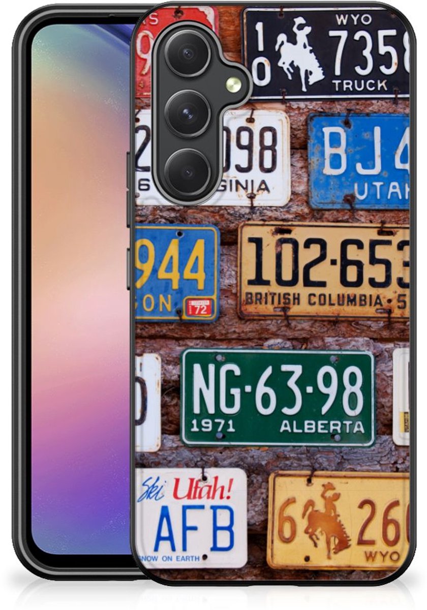 Samsung Galaxy A54 Silicone Back Case Kentekenplaten