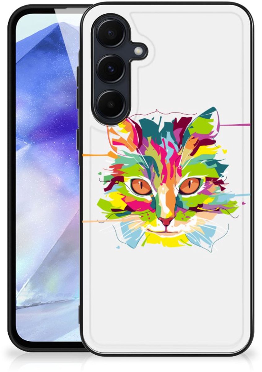 Samsung Galaxy A55 Hoesje Cat Color