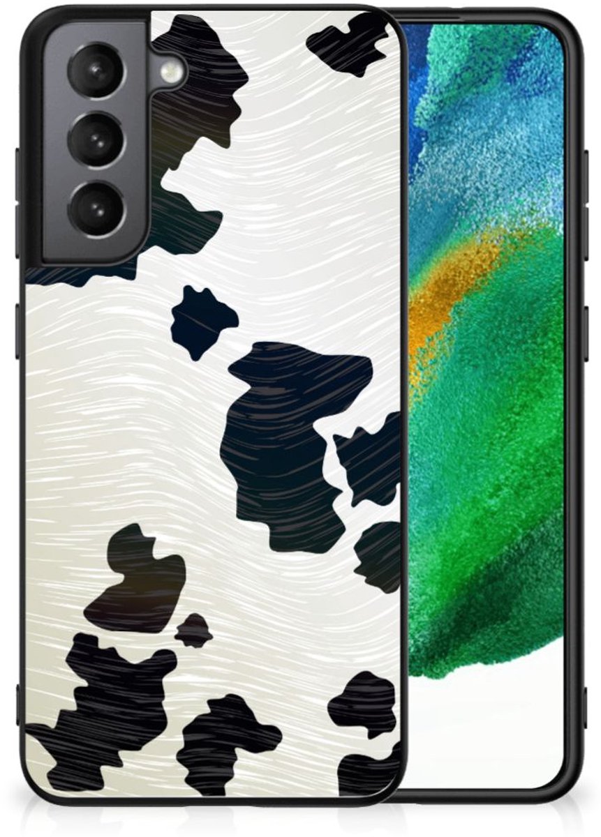 Samsung Galaxy S21FE Dierenprint Telefoonhoesje Koeienvlekken