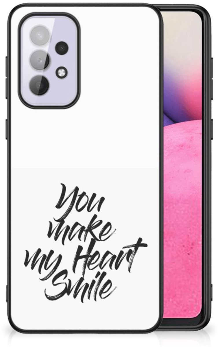 Samsung Galaxy A33 5G Telefoon Hoesje met tekst Heart Smile