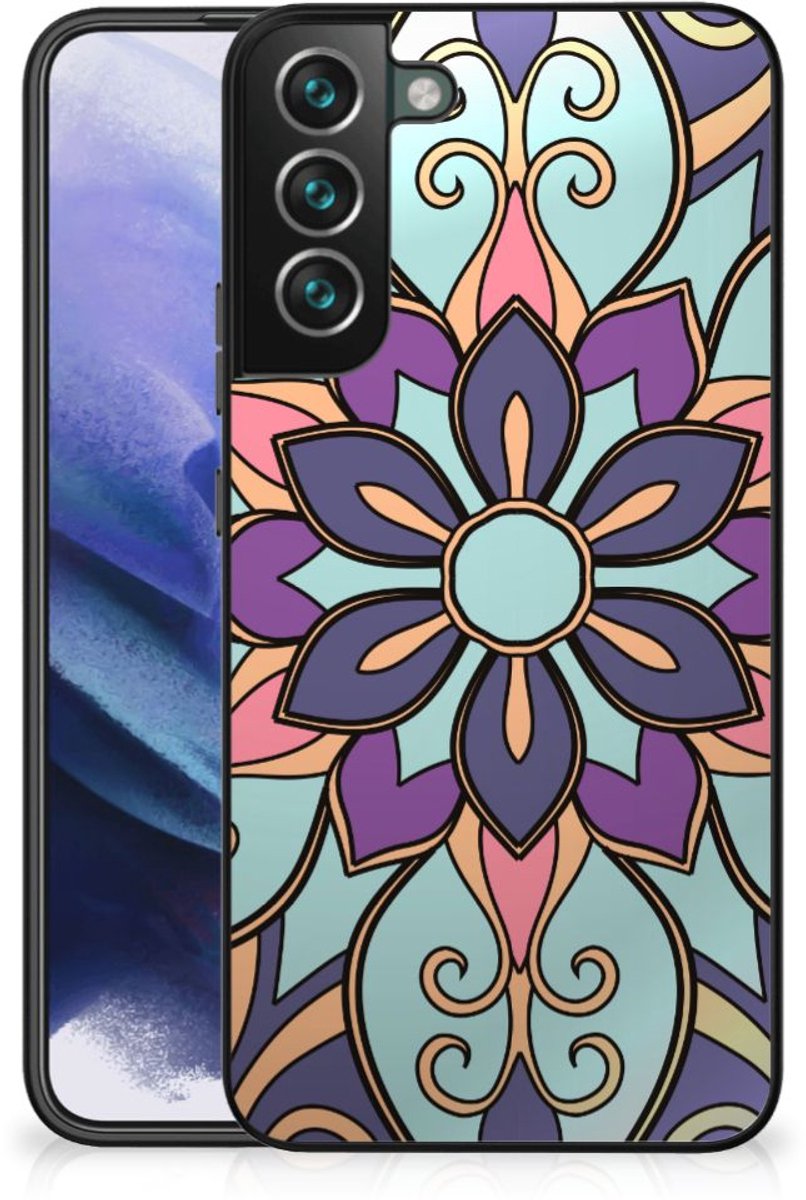 Samsung Galaxy S22 Plus Bloemen Hoesje Purple Flower