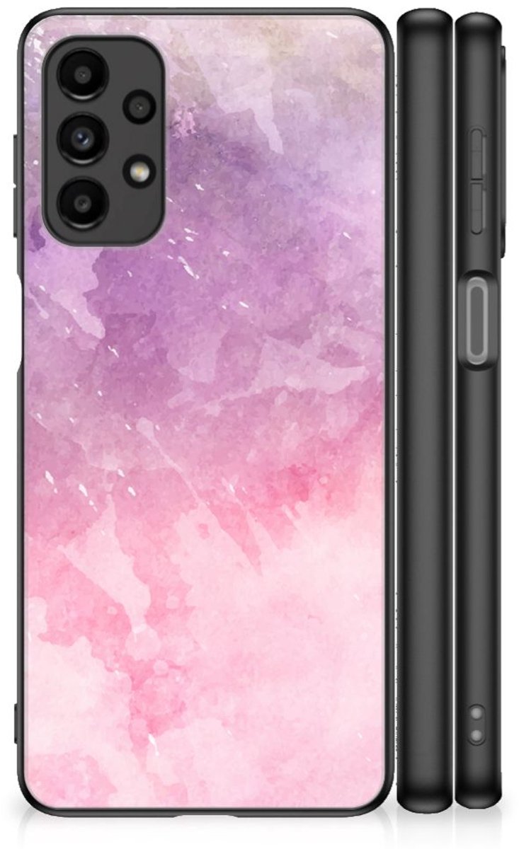 Kleurrijke Telefoonhoesje Samsung Galaxy A13 4G Pink Purple Paint