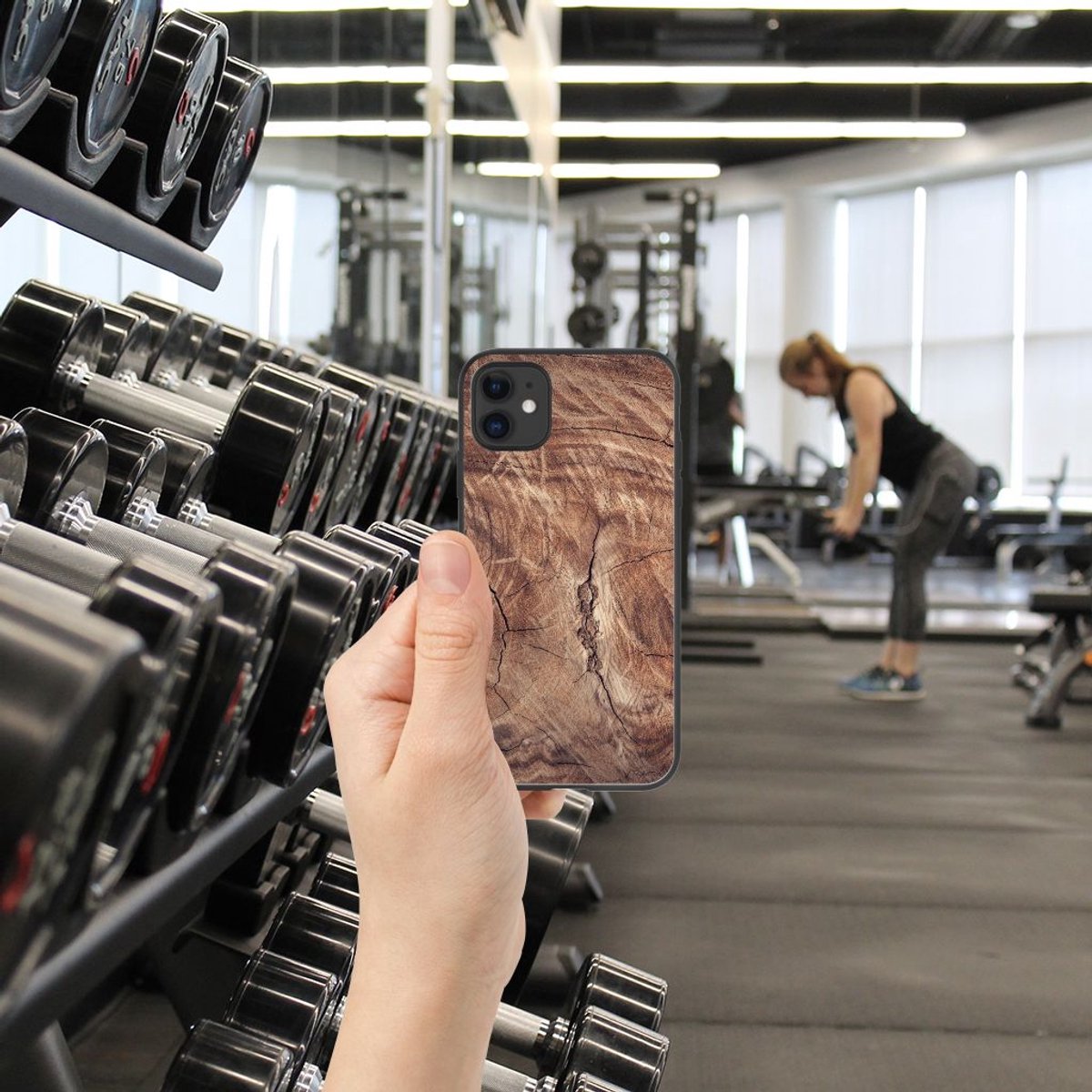 iPhone 11 Houten Print Telefoonhoesje Tree Trunk