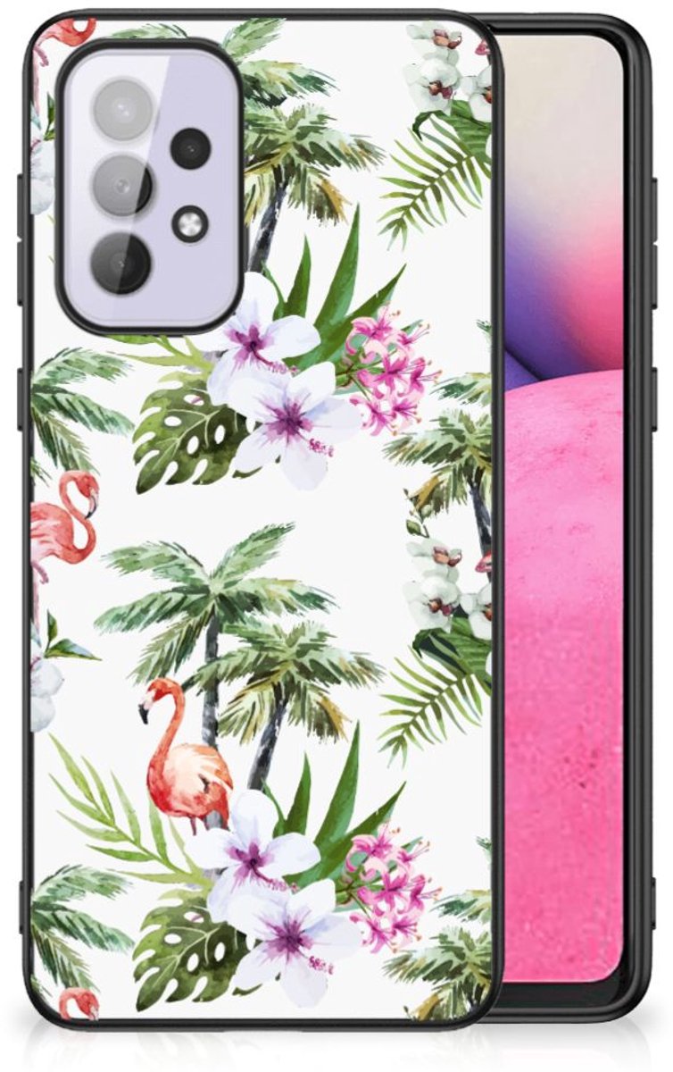 Samsung Galaxy A33 5G Dierenprint Telefoonhoesje Flamingo Palms