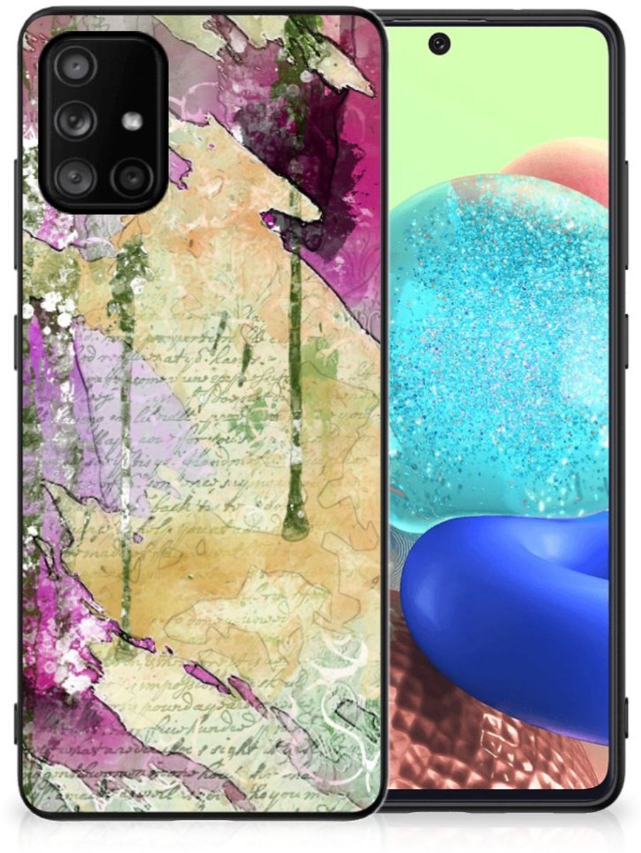 Kleurrijke Telefoonhoesje Samsung Galaxy A71 Letter Painting