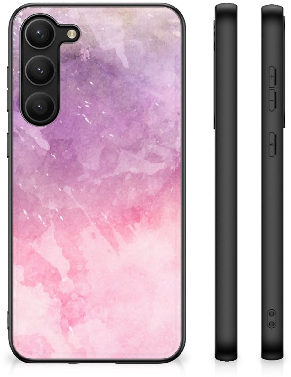 Kleurrijke Telefoonhoesje Samsung Galaxy S23 Plus Pink Purple Paint