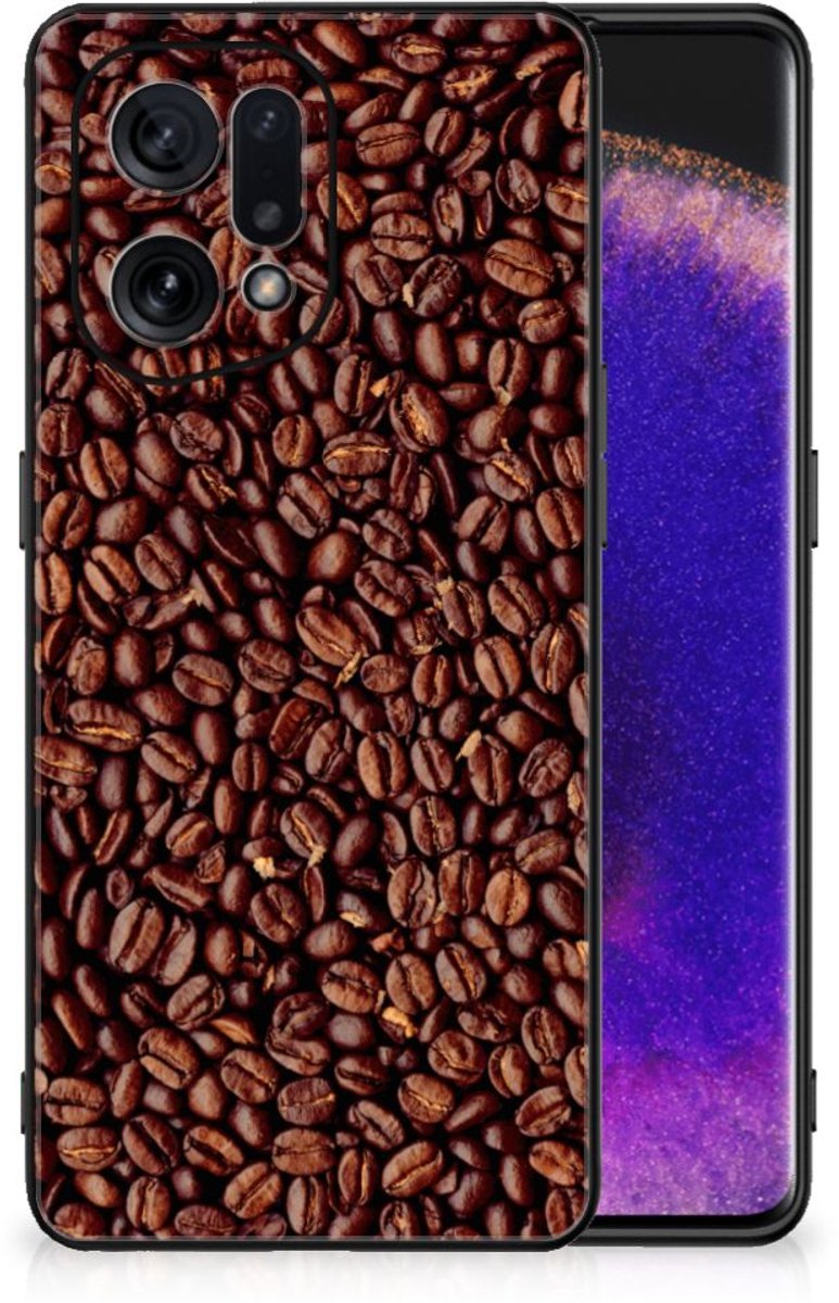 OPPO Find X5 Back Cover Hoesje Koffiebonen