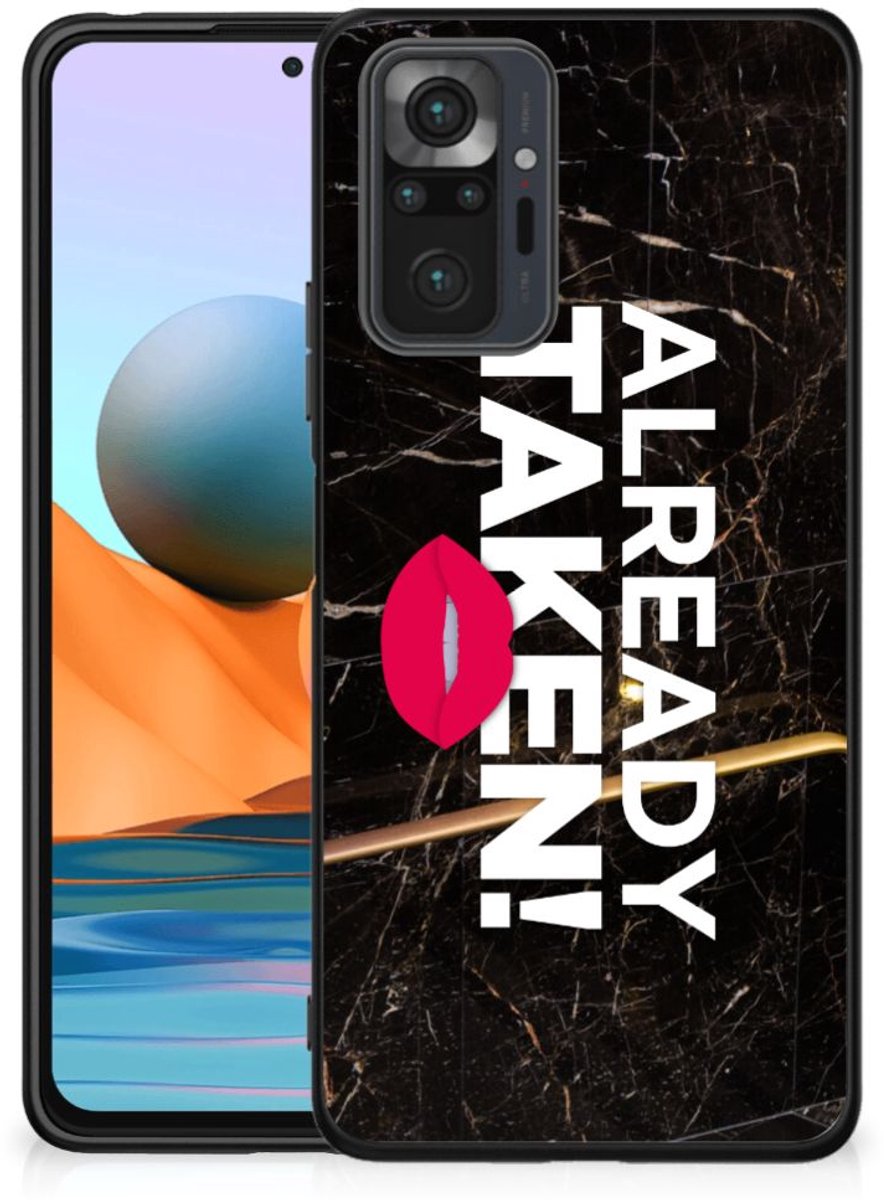 Xiaomi Redmi Note 10 Pro Telefoon Hoesje met tekst Already Taken Black