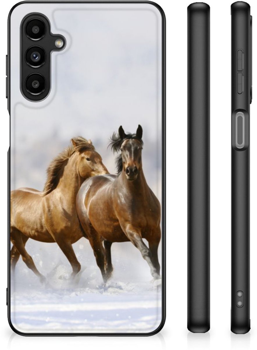 Samsung Galaxy A14 5G Dierenprint Telefoonhoesje Paarden