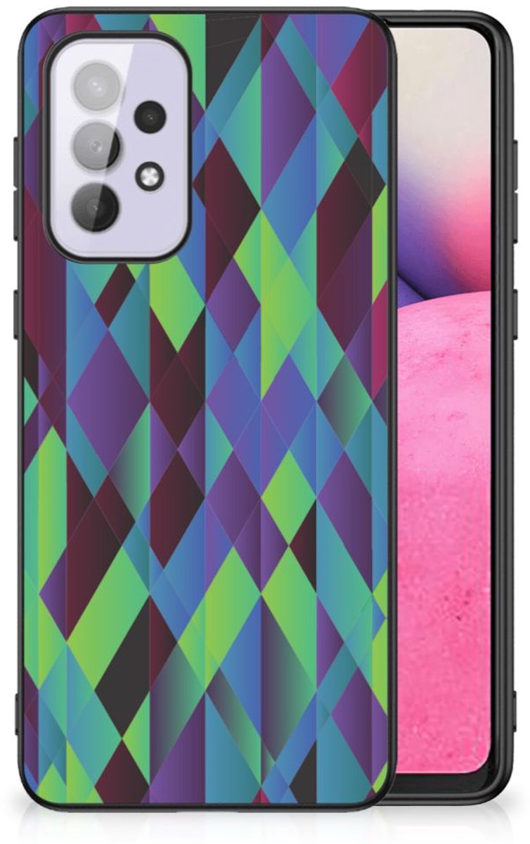 Samsung Galaxy A33 5G Backcover Abstract Green Blue