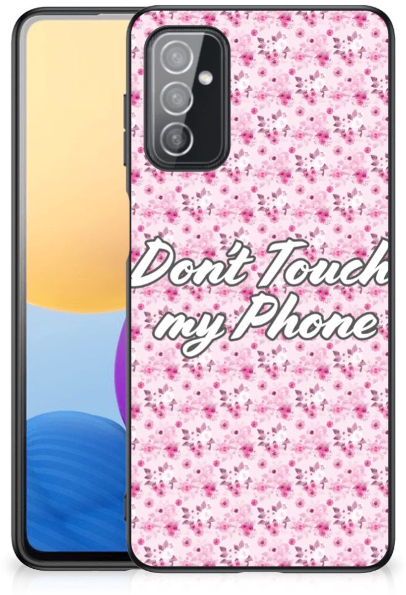 Samsung Galaxy M52 Telefoon Hoesje Flowers Pink DTMP