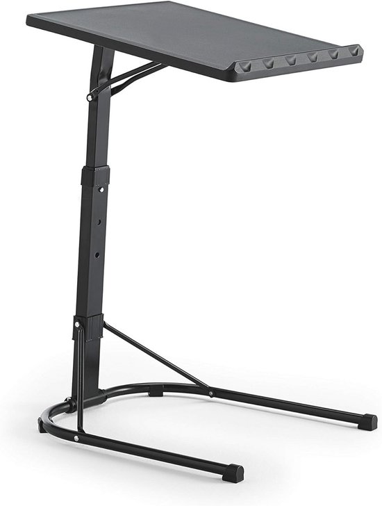 Multifunctionele Bijzettafel met Verstelbare Hoogte - Zwart - 43x43 cm - 63/68/73 cm