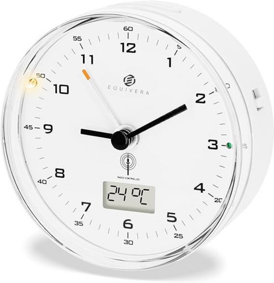 seiko wekkerradio kunststof, zilver-zwart, Small, wekkerradio