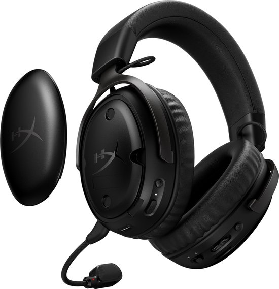 HyperX Cloud III S Wireless - Gaming Headset - Draadloos - Bluetooth & 2.4GHz - Spatial Audio - 120uur Batterij - PC/PS5/Switch2/Mobiel/Steamdeck - Zwart