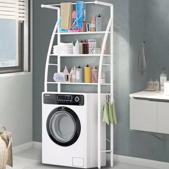 Foto: Olvy home wasmachine verhoger wasmachine opbouwmeubel wasmachine sokkel kast ook voor droger koelkast vaatwasser en vriezer