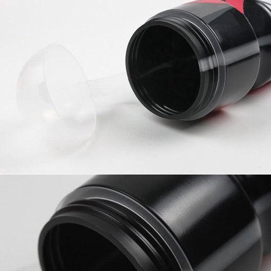 Nixnix® - Bidon met bidonhouder 650ml Zwart - Mountainbike - Racefiets — afbeelding 3