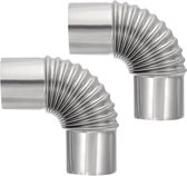 Uitlaatuitlaatpijp Voor Webasto Diesel Heater 24mm Elleboog Pijp Air Diesel Standkachel Uitlaatpijp Connector W/Klemmen Staartpijp