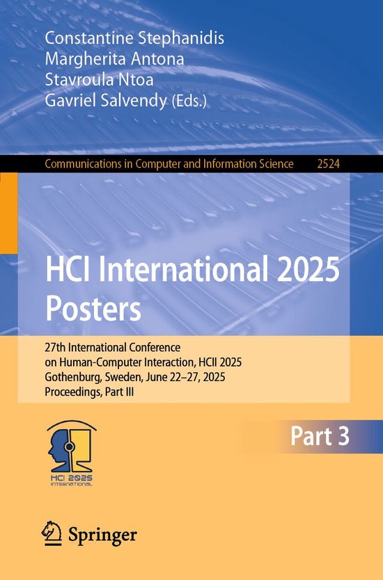 Springer Nature Proceedings Computer Science 3 - HCI Interna ... - cover