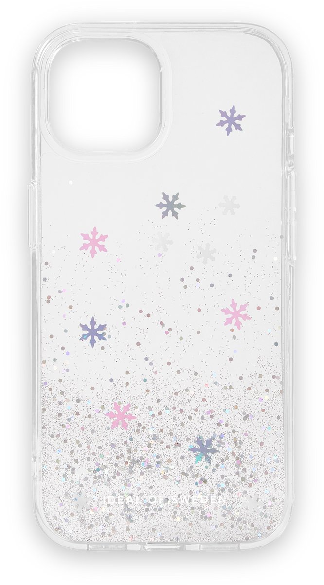 iDeal of Sweden Clear Case Limited geschikt voor Apple iPhone 13 / 14 / 15 / 16E Snow Flake