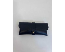 Zonnebrilhoes Zwart | Black Mat - Echt leer 100% - 16 x 8 cm - Accessoire - Zonnebril - Modern - Hip - Trendy - Trendsetter Wauw - Fashion Trending Handig Gadget - Sunglasses Wallet - Zon - Lente Zomer - Accessoires - Dames - Heren - Kinderen - Vrouw