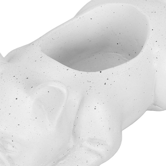 Witte Schnauzer Bloempot Hond Bloempot Dierlijke Vorm Tuinpot Voor Premium Tuin Vetplanten Leuke Hond Ontwerp Outdoor Plant Opslag Container