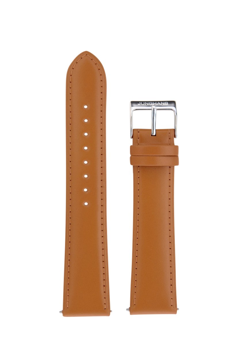 Junghans Meister Chronoscope lederen horlogeband cognac - horlogeband heren - 21 mm
