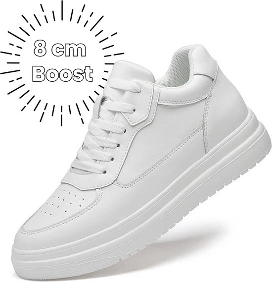 Conzuri Men's shoes | Stylish invisible shoes that increase your height by 6 cm. Men's lift shoes, great for casual or professional settings, White Ice, 42 EU Conzuri Men's shoes | Stylish invisible shoes that increase your height by 6 cm. Men's lift shoes, great for casual or professional settings, White Ice, 42 EU