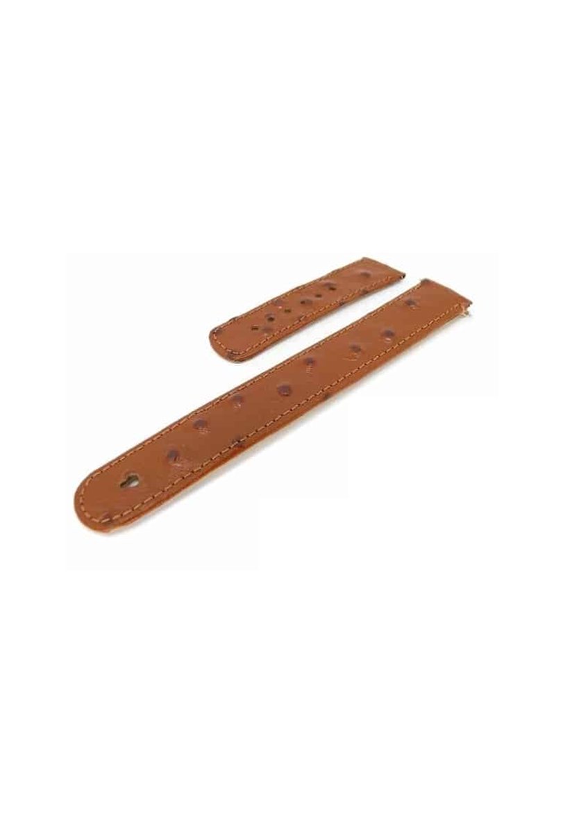 Junghans Mega funkband lederen band cognac - heren horlogeband - 20 mm - antenne