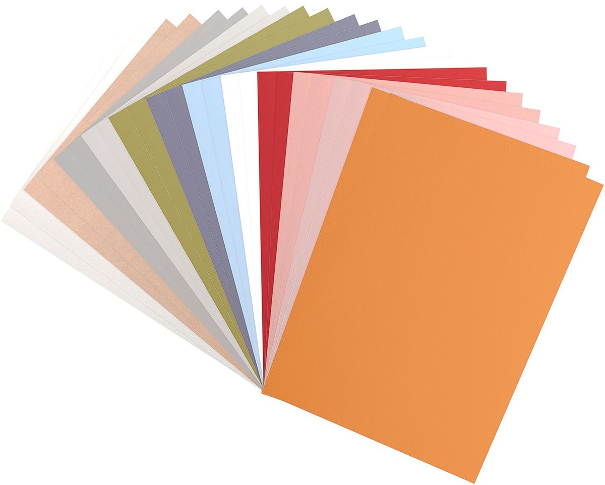 Vaessen Creative Cardstock - Multipack Scandinavisch - A4 - 24 vellen - Glad - 216 g