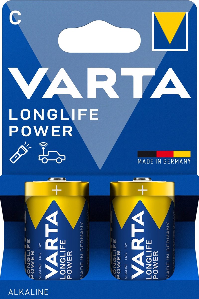Varta Longlife Power C Batterijen - LR14 - 2 stuks